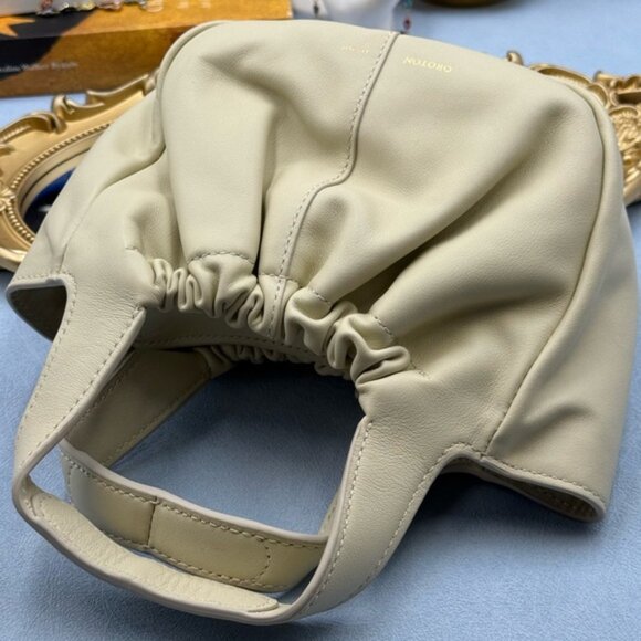 🆕 OROTON 🧿 NWOT Emilia Soft Mini Tote with Crossbody Strap, French Vanilla - Picture 13 of 16